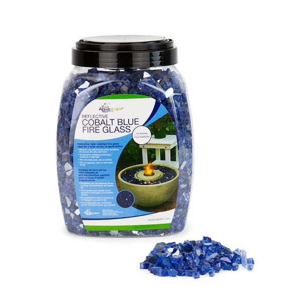 Aquascape 14 in. Cobalt Blue Fire Glass - 10 lbs - 78263