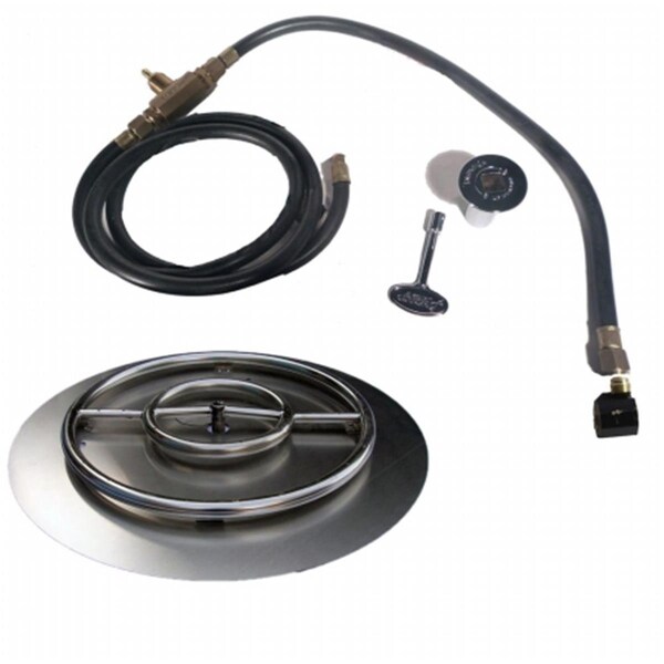 Sleep Ez 30 in. Stainless Steel Pan-Ring Kit - Liquid Propane - SL3172470