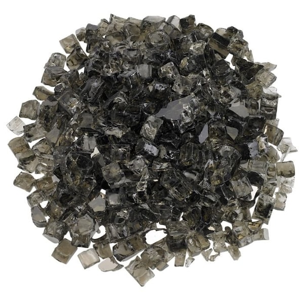 American Fire Glass 1/2 in Bronze Reflective Fire Glass, 10 Lb Bag - AFF-BRZRF12-10