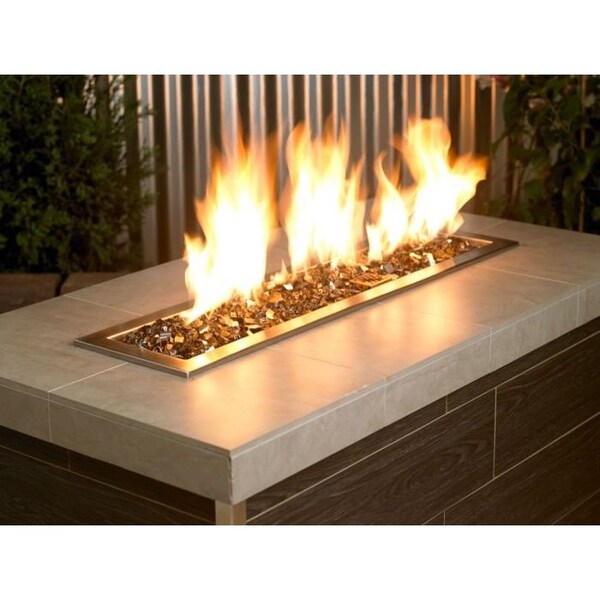 American Fire Glass 1/2 in Bronze Reflective Fire Glass, 10 Lb Bag - AFF-BRZRF12-10
