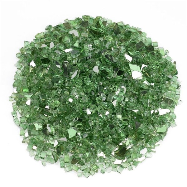 Marquee Protection 0.25 in. Evergreen Reflective Fire Glass - 10 lbs - MA2823053