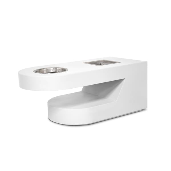 The Outdoor Plus 60 Rectangular Dana Fire Table, Powder Coated Metal, White, Match Lit with Flame Sense, Liquid Propane - OPT-DANPC60FSML-WHT-LP