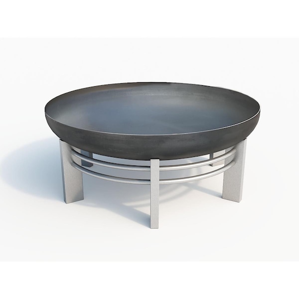Curonian Jura Stainless Steel & Wood Burning Fire Pit - 79JURA