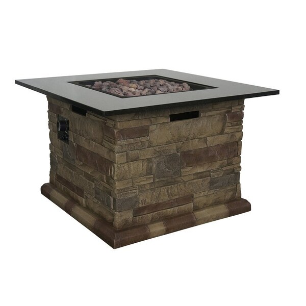 Seasonal Trends Morgan Hill Fire Table, 3412 in W, Square Table - 52075