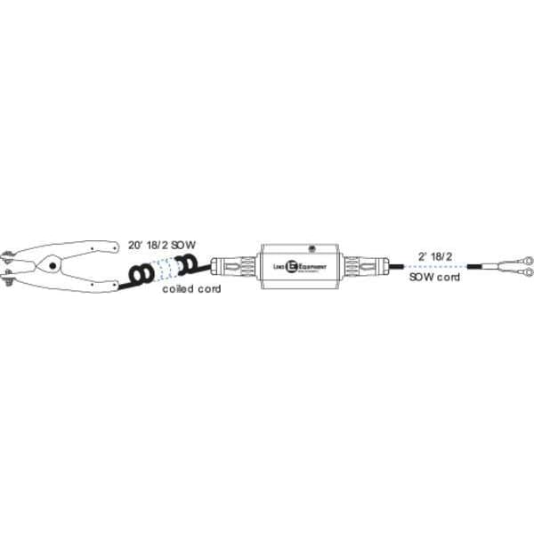 Soporte de pared Lind Equipment StaticSure, 22 pies de longitud, 4 pulgadas de ancho - LE600-20CG-2SL