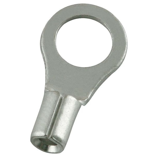 Terminal de anillo sin aislar de Power First 22-16 AWG, calibre #10, perno de 100 piezas - 4FRG3