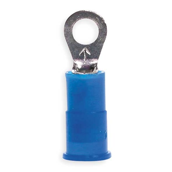 Terminal de anillo de nylon de 16-14 AWG para perno #6, paquete de 100 - MNG14-6R/SX