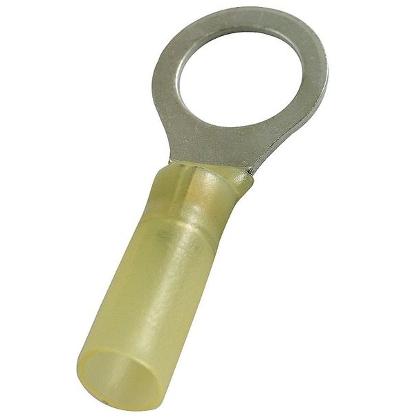 Terminal de Anillo Termocontraíble de 12-10 AWG para Perno de 3/8", Paquete de 25 - 4FRF2 de Power First