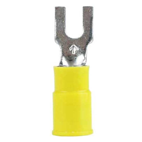 Terminal de horquilla de bloque de nylon 12-10 AWG #6 Stud PK500 - MNG10-6FBK
