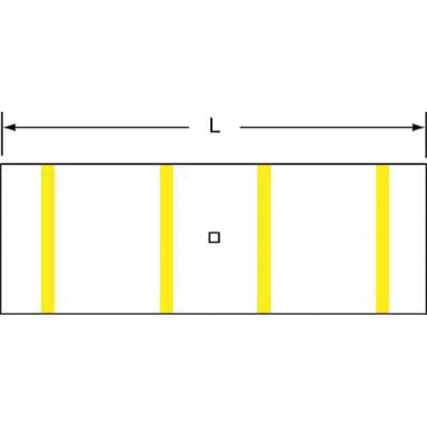 Empalme de Barril Corto 3M, 2.00 pulgadas, Amarillo, Paquete de 30 - MC250BCX