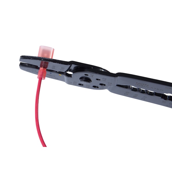 Terminal de desconexión Gardner Bender, 600 V, alambre de calibre 22 a 16 AWG, 14 pulgadas de largo, aislamiento de vinilo, color rojo - 20-151P