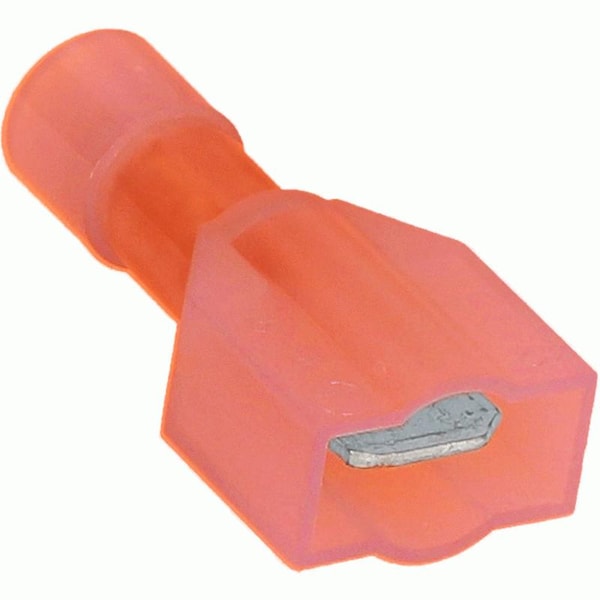 Desconexión rápida macho de nylon rojo de Metra Electronics calibre 22-18 .250 - RNMD250F