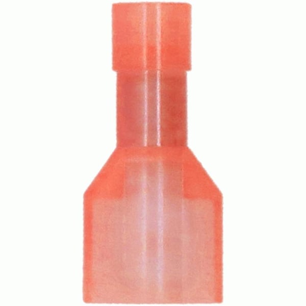 Desconexión rápida macho de nylon rojo de Metra Electronics calibre 22-18 .250 - RNMD250F