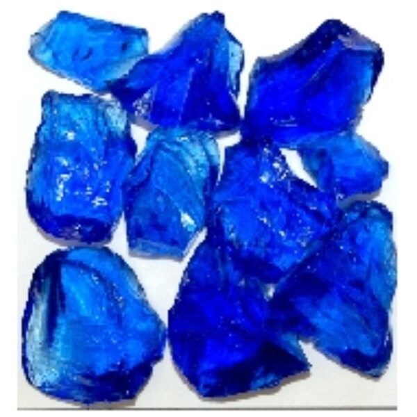 Calle Recycled Chunky Glass Blue - Medium - 0.5-1 in. - 50 lbs - CA2757486