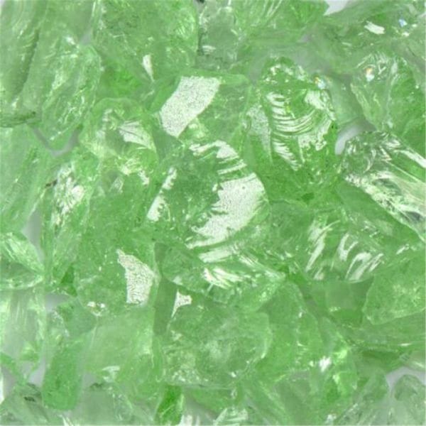 Calle Recycled Chunky Glass Crystal Green - Small - 0.25-0.5 in. - 10 lbs - CA2757883