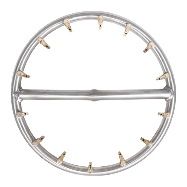 The Outdoor Plus 12 Stainless Steel Round Bullet Burner - OPT-BRDSS12