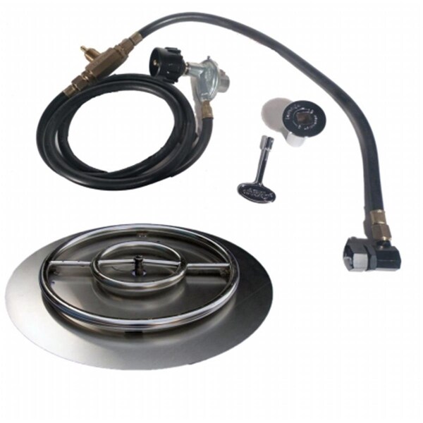 Sleep Ez 22 in. Stainless Steel Pan-Ring Kit - Liquid Propane - SL3178011
