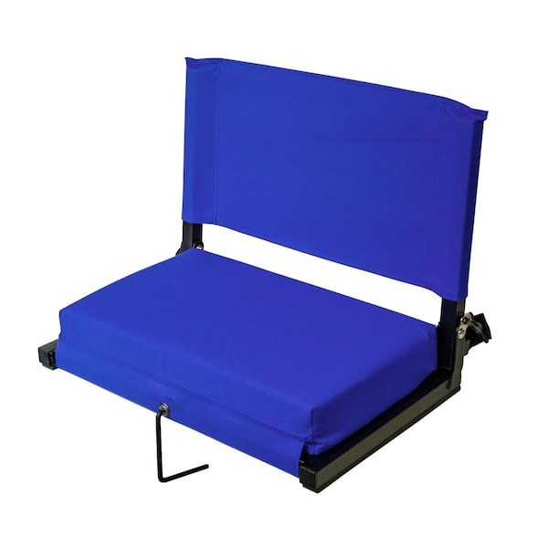Bola 21 x 14 x 16 in. Stadium Chairs for Bleachers with Back Support, Blue - BO2520567