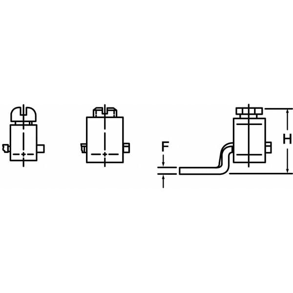 Conector mecánico Blackburn, Tangente Desfasado, 1/0 a 2 AWG - BTC1102