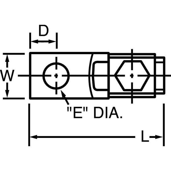 Conexión mecánica Blackburn, 500 kcmil a 1/0 AWG - STC5011
