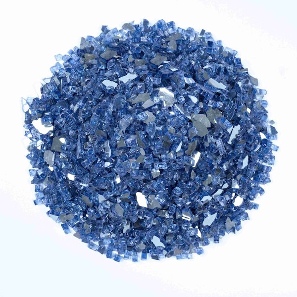 Msi 0.25 Cu. Ft. 0.25 In. 20 Lbs. Saphire Blue Fireglass Rock - ZOR-FIRGLS-0107
