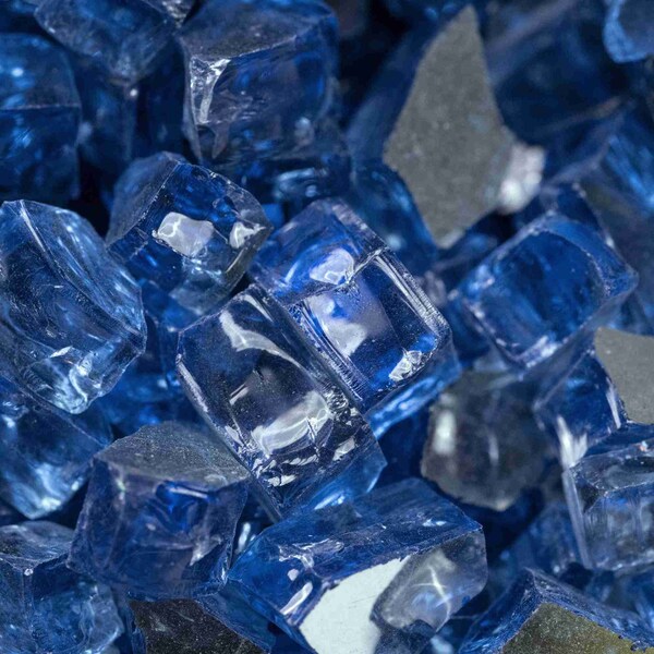 Msi 0.25 Cu. Ft. 0.25 In. 20 Lbs. Saphire Blue Fireglass Rock - ZOR-FIRGLS-0107