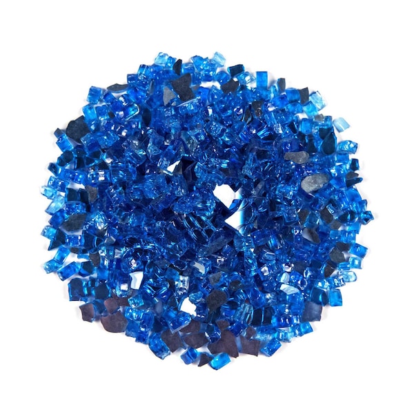 Msi 0.25 Cu. Ft. 0.25 In. 20 Lbs. Saphire Blue Fireglass Rock - ZOR-FIRGLS-0107