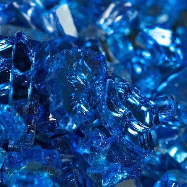 Msi 0.25 Cu. Ft. 0.25 In. 20 Lbs. Saphire Blue Fireglass Rock - ZOR-FIRGLS-0107