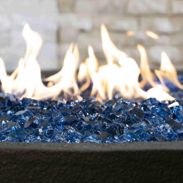 Msi 0.25 Cu. Ft. 0.25 In. 20 Lbs. Saphire Blue Fireglass Rock - ZOR-FIRGLS-0107