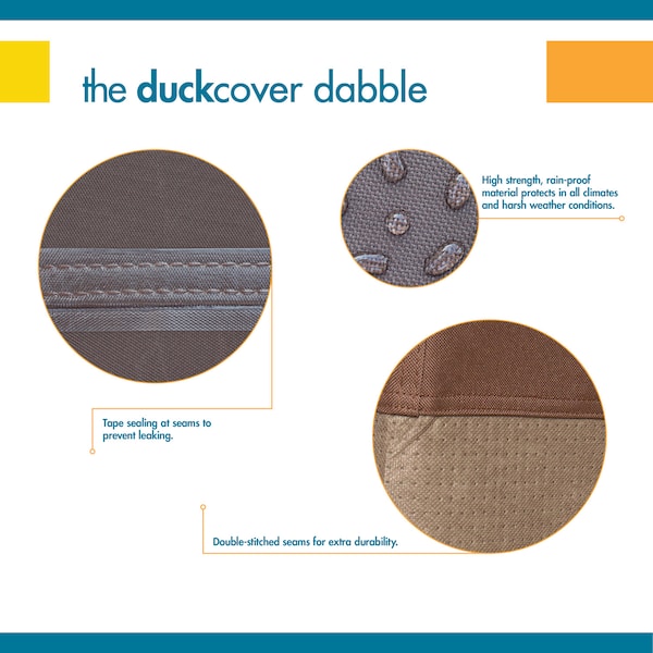 Duck Covers Ultimate Mocha Patio Square Fire Pit Cover, 50"L x 50"W x 24"H - UFPS5050