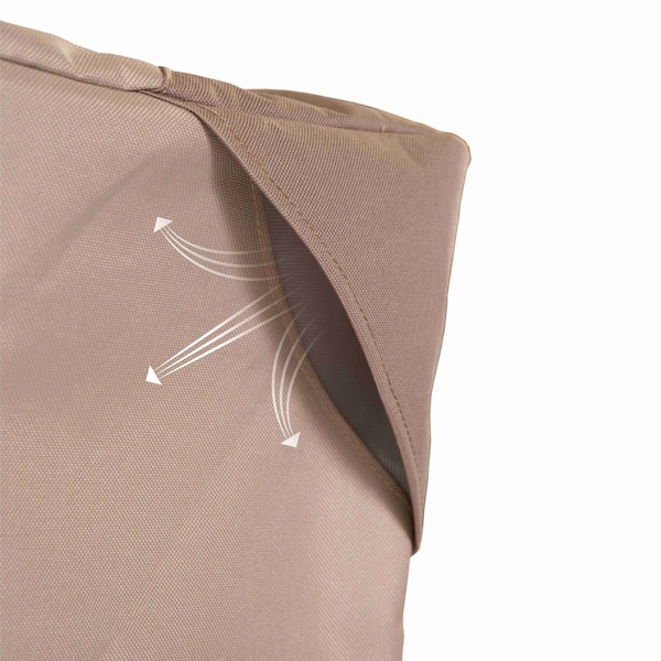 Modern Leisure Monterey Square Fire Pit Table Cover, 42 in. Square x 22 in. H, Beige - 2913