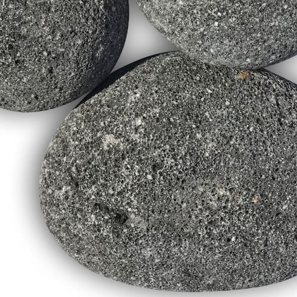 American Fire Glass Extra Large Gray Lava Stone, 4 in 6 in Stones, 10 Pounds - LAVAST-XL-10