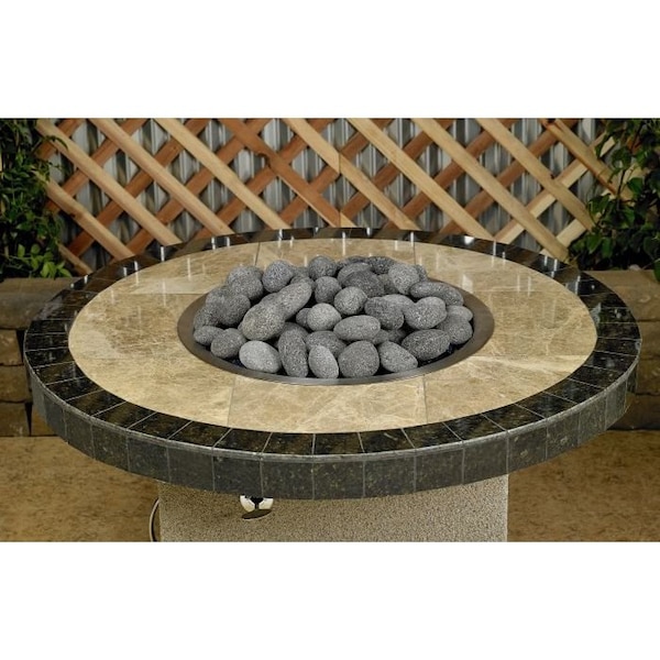 American Fire Glass Extra Large Gray Lava Stone, 4 in 6 in Stones, 10 Pounds - LAVAST-XL-10