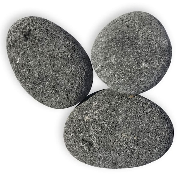 American Fire Glass Extra Large Gray Lava Stone, 4 in 6 in Stones, 10 Pounds - LAVAST-XL-10
