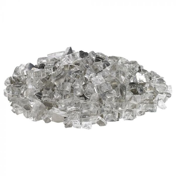 American Fire Glass 1/2 in Starfire Reflective Fire Glass, 10 Lb Bag - AFF-STFRRF12-10