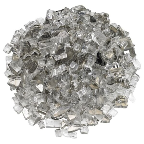 American Fire Glass 1/2 in Starfire Reflective Fire Glass, 10 Lb Bag - AFF-STFRRF12-10
