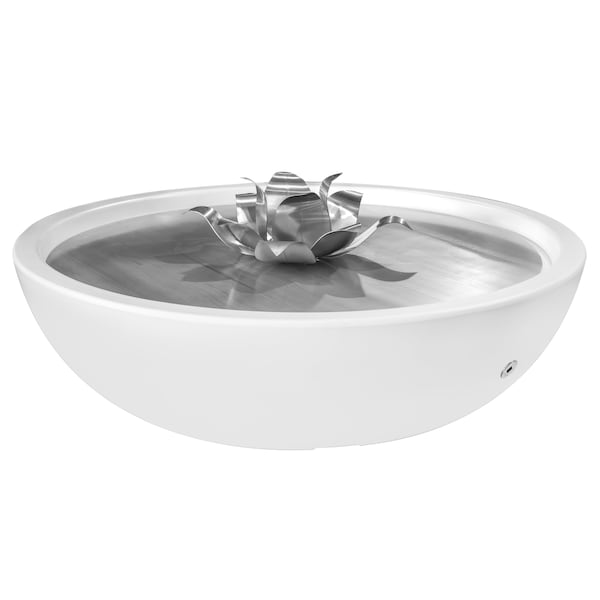 The Outdoor Plus 48 Round Sedona Fire Pit - GFRC Concrete - Brown - Match Lit with Flame Sense - Natural Gas - OPT-SED48FSML-BRN-NG