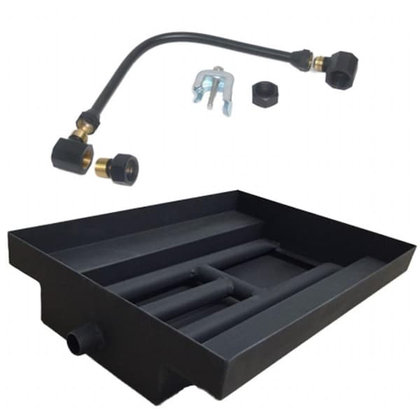 Sleep Ez 27 in. Powder Coated Burner Island Kit, Natural Gas - SL2646341