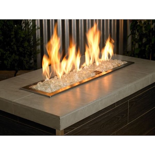 American Fire Glass Ice Recycled Fire Pit Glass, Medium, 10 Lb Bag - CG-ICE-M-10