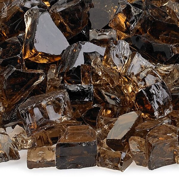 American Fire Glass 1/2 in Copper Fire Glass, 10 Lb Bag - AFF-COP12-10