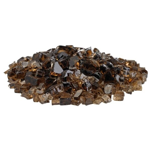 American Fire Glass 1/2 in Copper Fire Glass, 10 Lb Bag - AFF-COP12-10