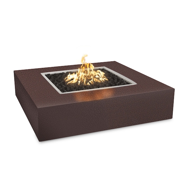 The Outdoor Plus 36 Square Quad Fire Pit - Powder Coated Metal - Copper Vein - Liquid Propane - OPT-QDPC36-CPV-LP