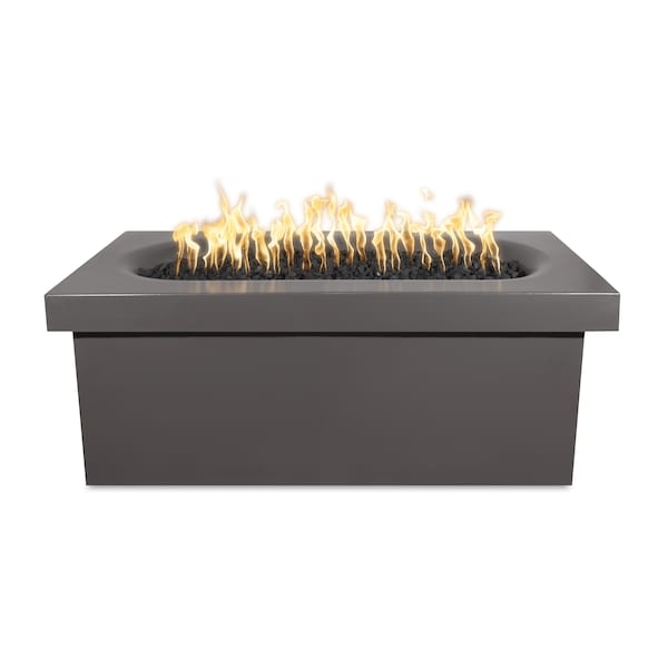 The Outdoor Plus 60 Rectangular Ramona Fire Table, GFRC Concrete, Chestnut, Low Voltage Electronic Ignition, Natural Gas - OPT-RMNRT60E12V-CST-NG