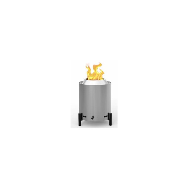 Big Horn Mini Table Top Fire Pit, Stainless Steel, 6.5 In. - SRFP12214SS
