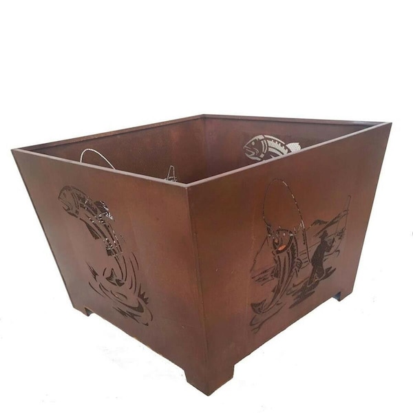 Gardencontrol Fisherman Fire Basket Rust Metal - GA3204821