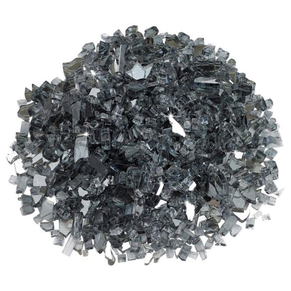 Marquee Protection 0.25 in. Gray Reflective Fire Glass - 10 lbs - MA2826757