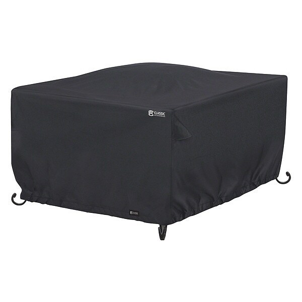 Classic Accessories Fire Pit Cover, Fire Pit Table Cover, Black, 42" Square - 55-557-010401-00