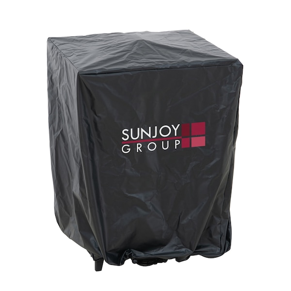 Sunjoy 18 in Steel Wood Burning Fire Pit with Poker and PVC Cover for Patio - A301058510