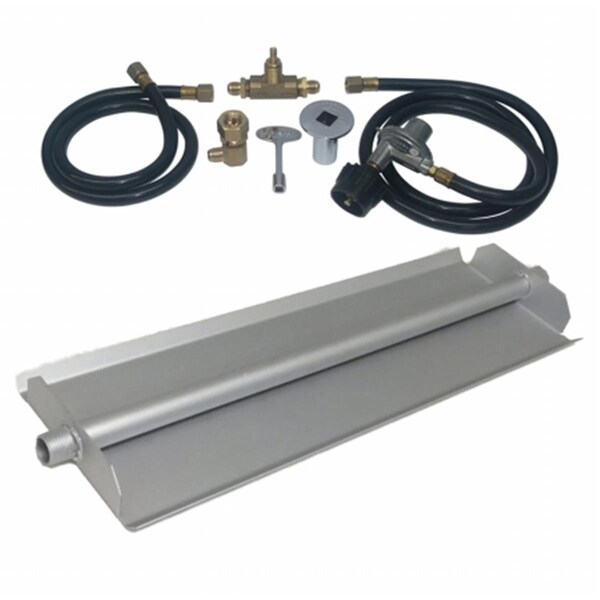 Sleep Ez 24 in. 14GA Powder Coated Linear Burner Pan Kit - Liquid Propane - SL3731066