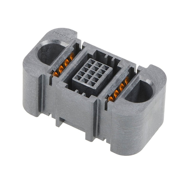 Ensamble de receptáculo vertical Molex Extreme Guardian con receptores guía, 1 circuito de alimentación, 15 señales - 2141140002.